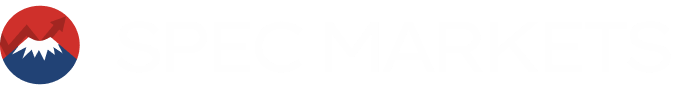 Logo of Spec Markets featuring a mountain graphic and the text 'SPEC MARKETS' in bold white letters.